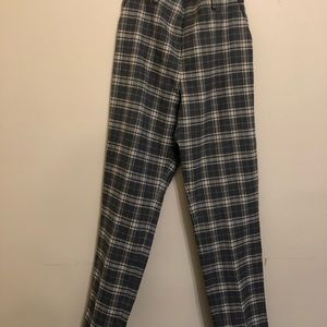 Uniqlo slide on plaid pants